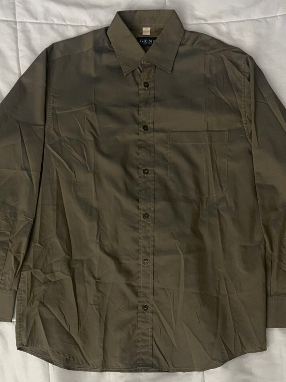 Gene Meyer, Men’s Medium (15–15½), Olive green